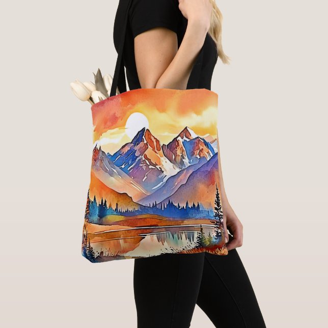 Sunset Mountain Art Design Tasche (Von Nahem)
