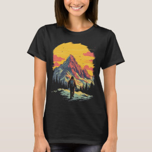 Sunset Mountain Wandern Abenteuer T-Shirt