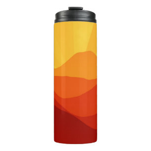 Sunset Mountains Banner Thermosbecher
