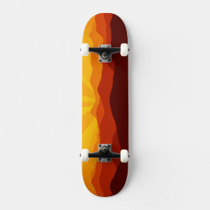 Sunset Mountains Paysage Paysage Skateboard