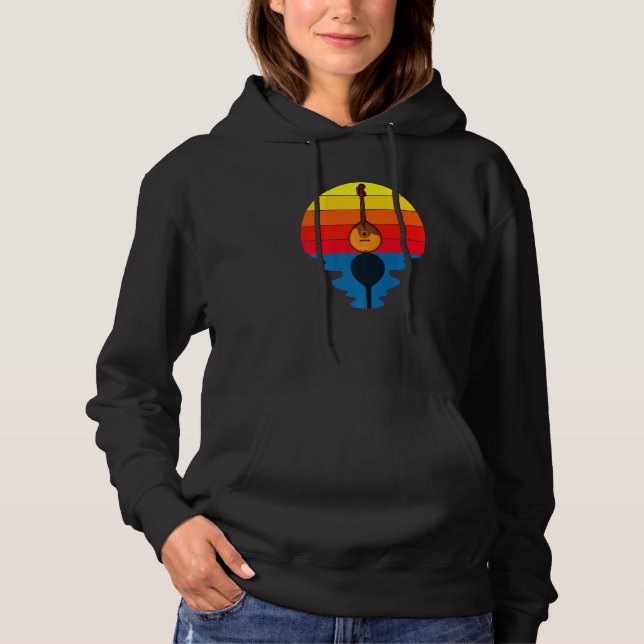Sunset Music String Instrument Mandolin   Hoodie (Vorderseite)