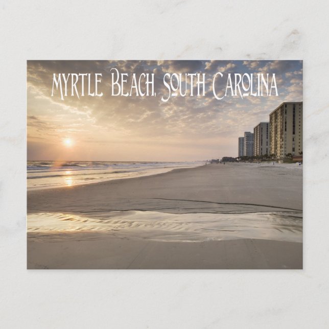 Sunset Myrtle Beach, South Carolina Postcard, USA Postkarte (Vorderseite)