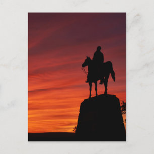 Sunset - Nationalpark Gettysburg - Gedenkstätte Postkarte