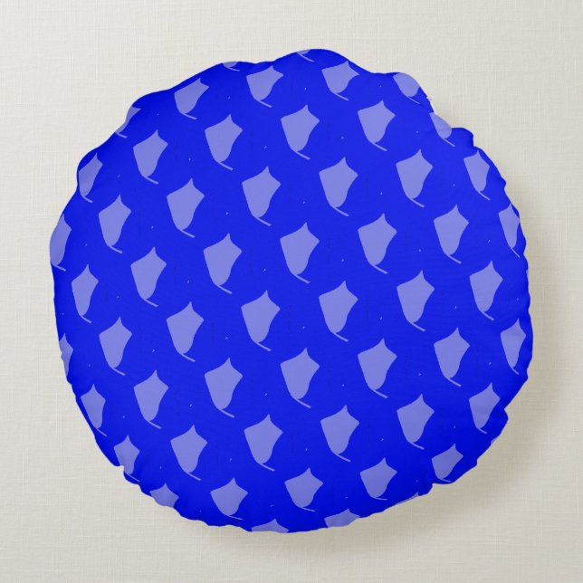 Sunset nature Coussin rond (Dos)