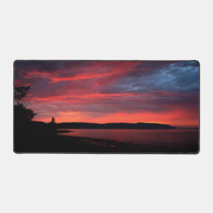 Sunset Nova Scotia Schöne Strandlandschaft Schreibtischunterlage