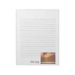 Sunset Ocean Stationary JW Notizblock