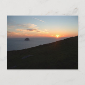 Sunset off the Blasket Islands Postkarte
