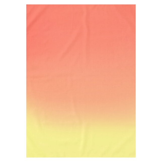 Sunset Ombre gelb & orange Tischdecke (Vorderseite)