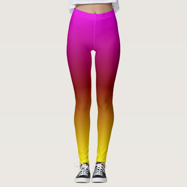 Sunset Ombre Leggings (Vorderseite)