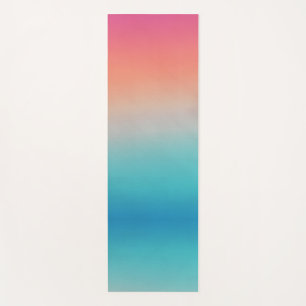 Sunset Ombre Türkis to Pink Yogamatte