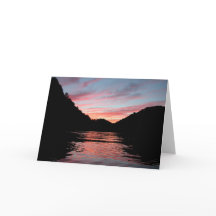Sunset on Centre Hill Lake Card