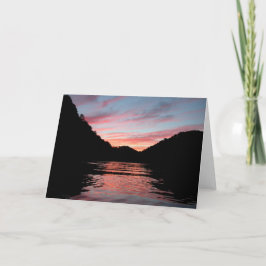 Sunset on Centre Hill Lake Card Karte