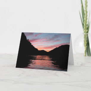 Sunset on Centre Hill Lake Card Karte