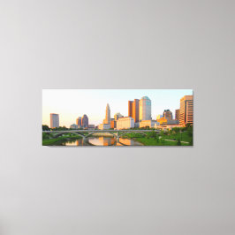 Sunset on Downtown Columbus, Ohio Leinwanddruck