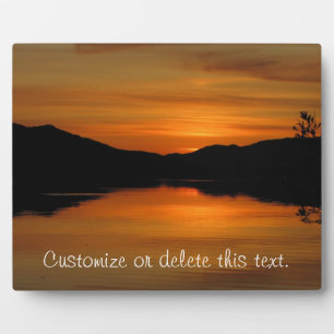 Sunset on Fox Lake; Customizable Fotoplatte