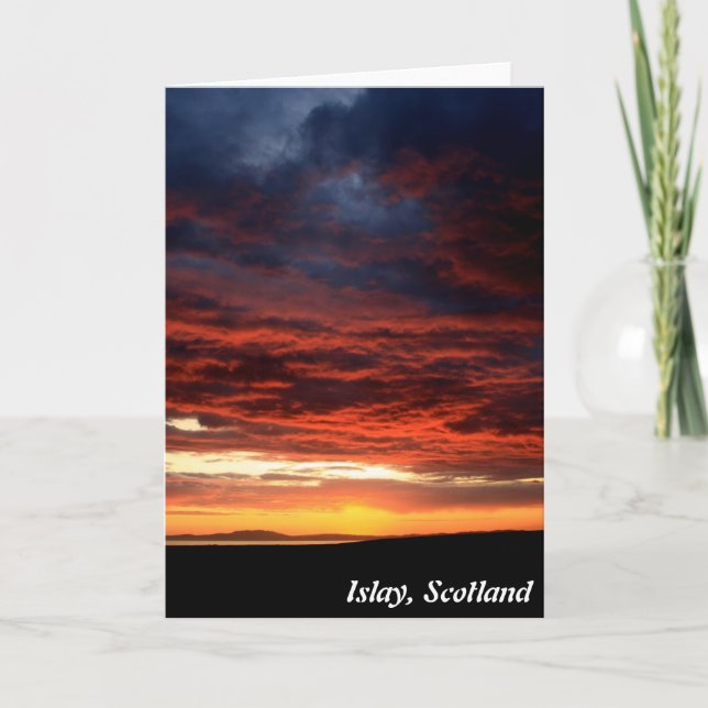 Sunset on Islay, Schottland Karte (Vorderseite)