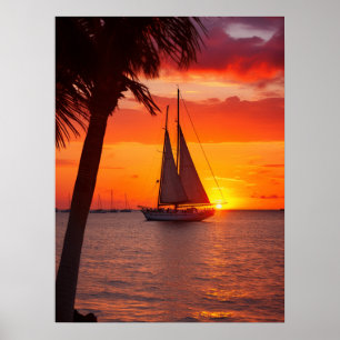 Sunset on Key West Digital Download verfügbar Poster