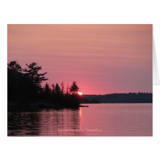 Sunset on Lake Vermilion (Vorderseite (Horizontal))