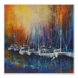 "Sunset on Moreton Bay" Poster