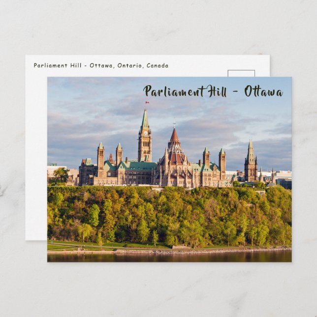 Sunset on Parliament Hill - Ottawa Postkarte (Vorne/Hinten)