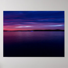 Sunset on Seneca Lake, Ohio Poster