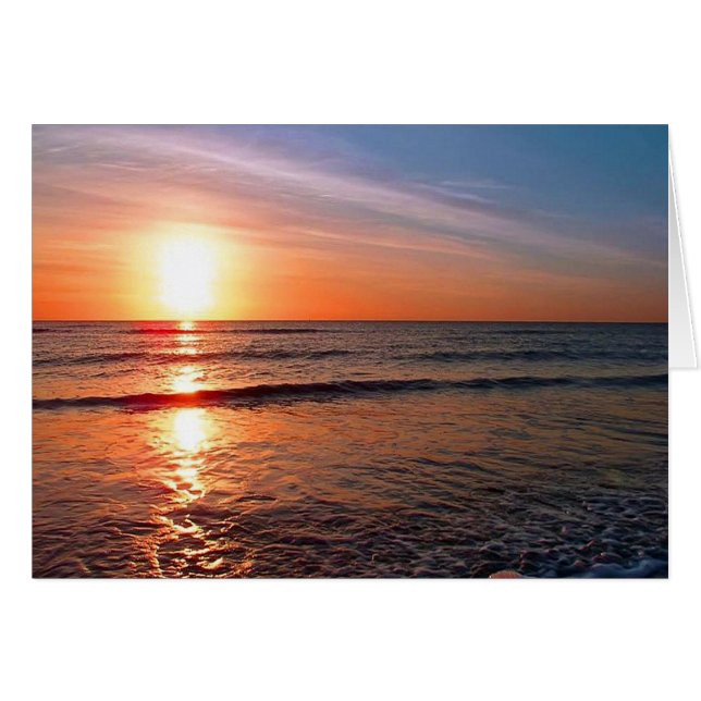 Sunset On Water (Vorderseite (Horizontal))