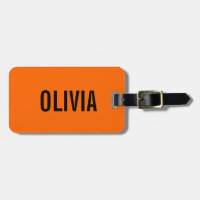 Sunset Orange Modern Name | Trendy Minimalistisch