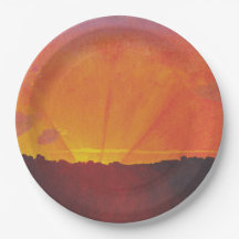 Sunset, Orange Sky (von Félix Vallotton)