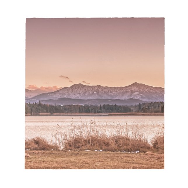 Sunset Osterseen Notizblock (Vorderseite)