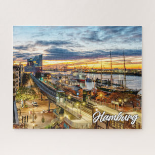 Sunset Over Beautiful Hamburg, Deutschland