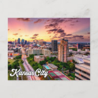 Sunset Over Beautiful Kansas City, Missouri, USA