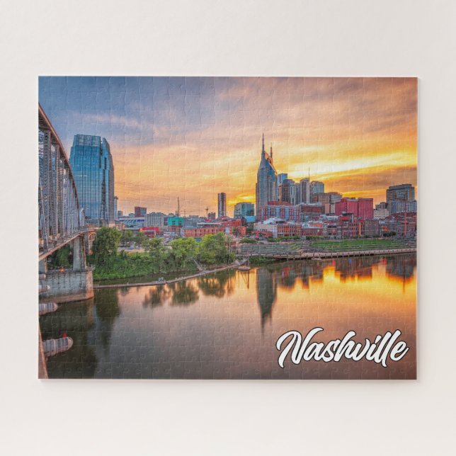 Sunset Over Beautiful Nashville, Tennessee, USA (Horizontal)