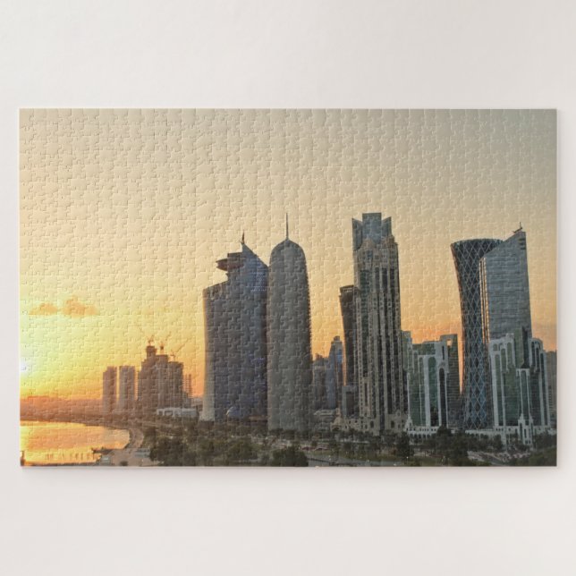 Sunset over Doha, Katar (Horizontal)