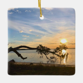 Sunset Over East Bay Keramikornament