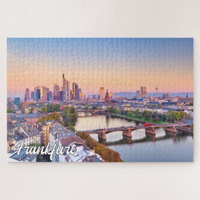 Sunset Over Frankfurt, Deutschland (Horizontal)
