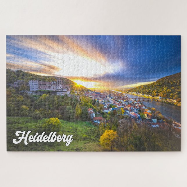 Sunset Over Heidelberg, Deutschland (Horizontal)