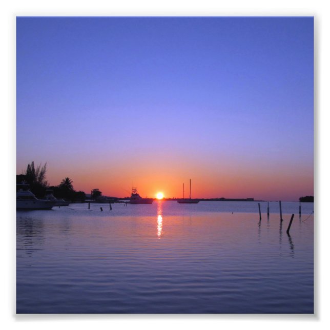 SUNSET OVER JAMAICA FOTODRUCK (Vorne)