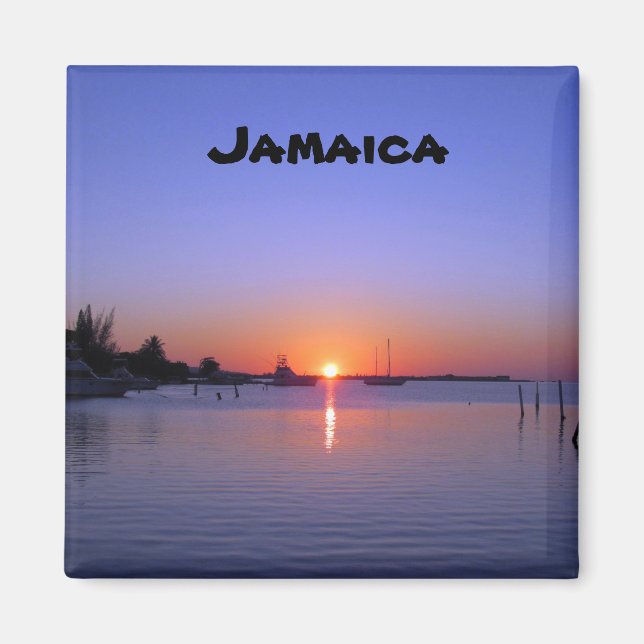 SUNSET OVER JAMAICA MAGNET (Vorne)