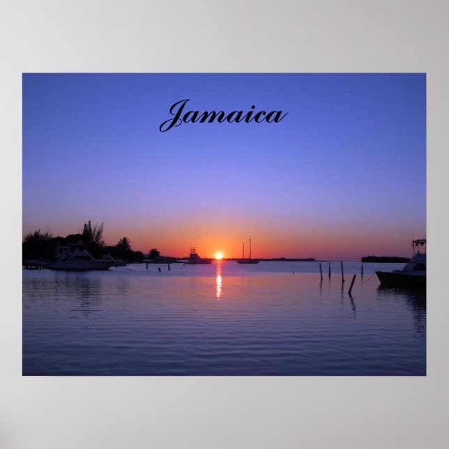 SUNSET OVER JAMAICA POSTER (Vorne)