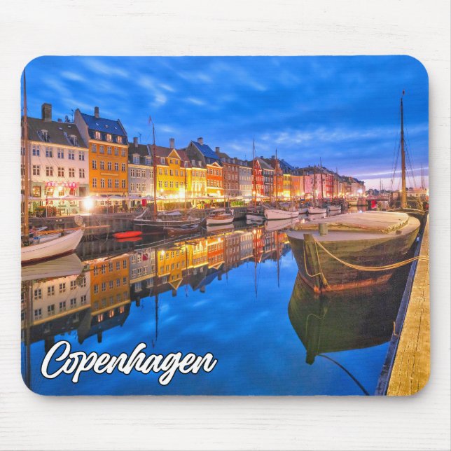 Sunset Over Kopenhagen, Dänemark Mousepad (Vorne)