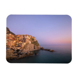Sunset over Manarola village Magnet