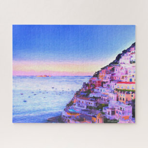 Sunset Over Positano, Italien