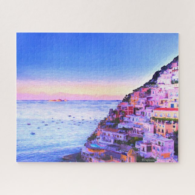 Sunset Over Positano, Italien (Horizontal)