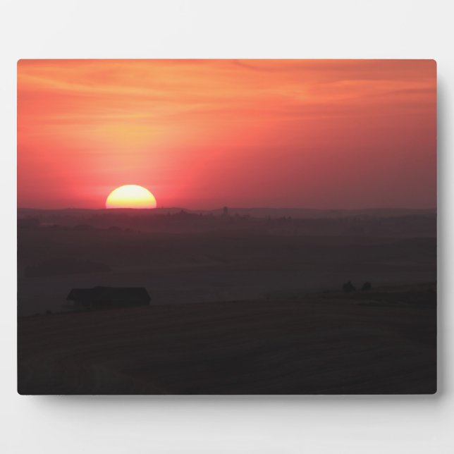 Sunset over the Palouse Fotoplatte (Vorderseite)