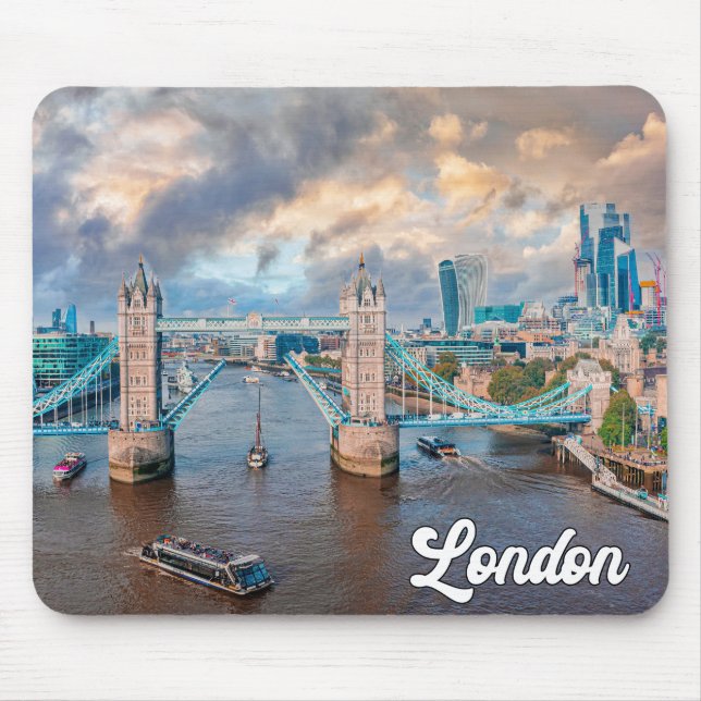 Sunset Over Tower Bridge, London, England Mousepad (Vorne)