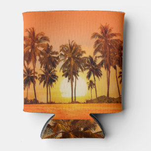 Sunset Palm Trees Sri Lanka Dosenkühler