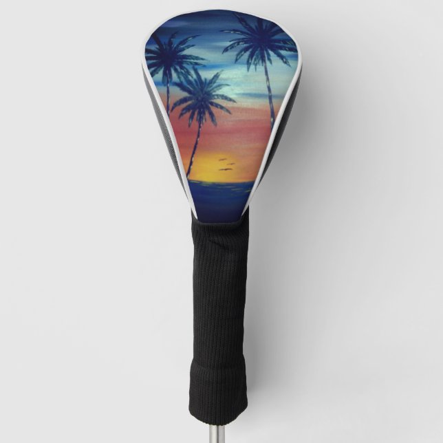 Sunset Palms Golf Headcover (Vorderseite)