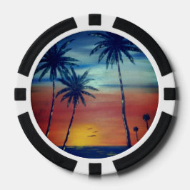 Sunset Palms Pokerchips