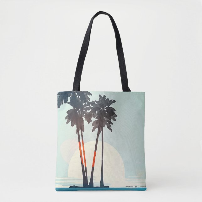 Sunset Palms Tasche (Vorderseite)