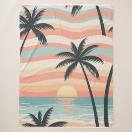 Sunset Palms – Tropical Sunset Shower Curtain Sherpadecke